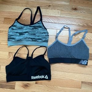 Reebok and New Balance bra bundle